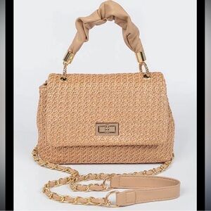 Raffia Crossbody Bag